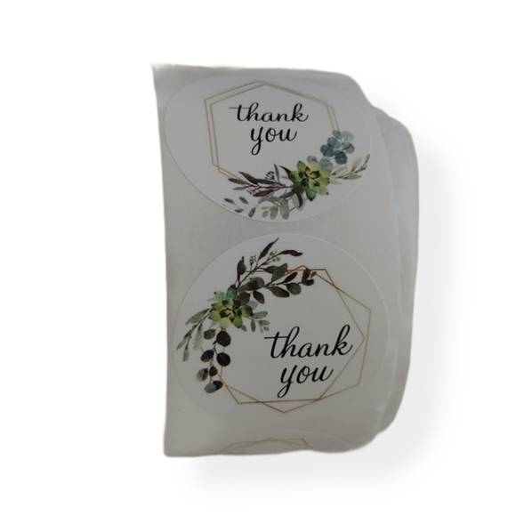 Thank You Stickers Floral 50 count - Picture 3 of 3